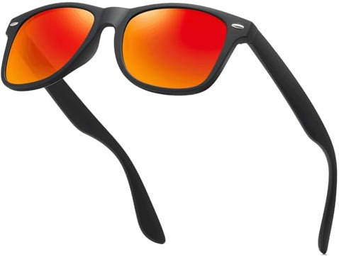 Glapeame Polarisiert-Sonnenbrille-Herren-Damen-Sonnenbrillen-Sunglasses-Men-Woman-Sonnenbrille Schwarz-UV400-Unisex-Retro-Vintage-Klassische-Polarisierte-Brille-Sportbrille-für Fahren-Camping,5