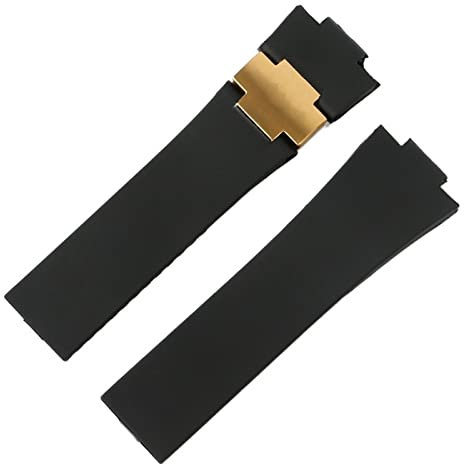 SKXMOD Uhrenarmband aus Silikon für Ulysse-Nardin Marine, wasserdichtes Gummi-Uhrenarmband, Sport, 25 x 12 mm, Herrenuhren, Sport, 25*12mm, Achat