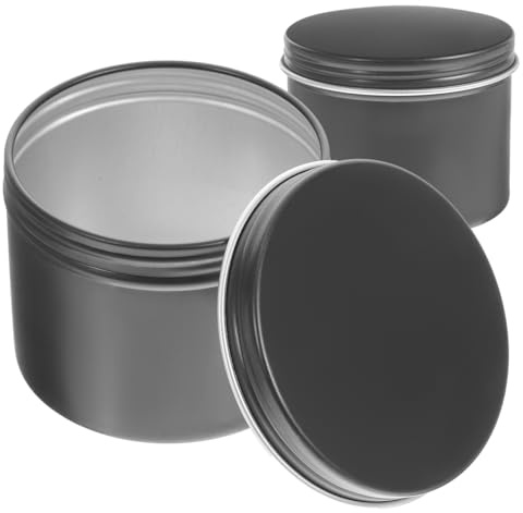 Alipis Runde Aluminium Aufbewahrungsdose Mit Schraubdeckel 120 Ml 4Er Set – Mini Vorratsbehälter Für Tee Kosmetik DIY Kerzen Und Kleine Gegenstände