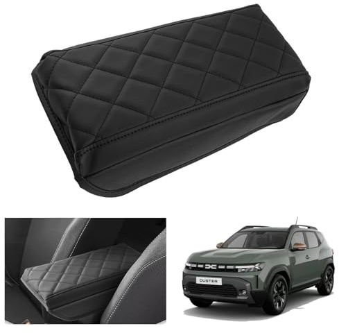 GAFAT New Dacia Duster 3 2024 2025 2026 Central Armrest Cover, Centre Console Armrest Protection Leather Padding, 3 cm Increased Thickened Relieve Fatigue, Dacia Duster 3 Accessories