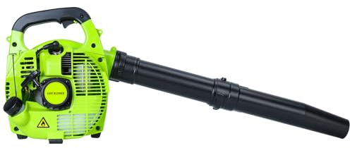 Handheld Gas Leaf Blower, 2-Stroke Gas Powered Leaf Blower, 26cc Gasoline Grass Sweeper Powerful Clearing Blower for Lawn Care, Snow Blowing & Yard Cleaning (Green)