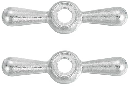 Sourcing Map 2Pcs Metal Outside Hose Bib Tee Handle, 16 Point Broach, Silver