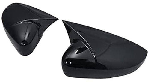WUPEDI 1 Paar, for Volkswagen, for VW, for POLO, MK5 6R 6C 2009–2017, ABS-Seitenrückspiegel-Abdeckkappen, Schalenverkleidung im OX-Horn-Stil for den Außenbereich Abdeckung der seitlichen Rückspiegelka