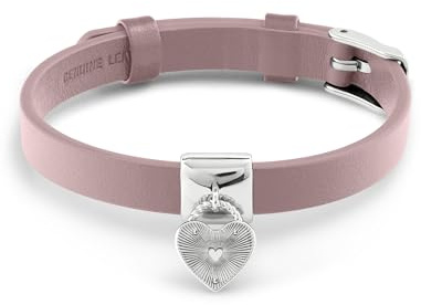 RADLEY Silver Plated Pink Leather Cuff Bracelet