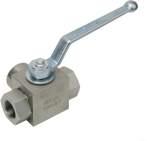 ZiStarlilife Tee Type Hydraulic Valves Hydraulic Three-way High Pressure Ball Valve, Model G1/4, G3/8, G1/2, G3/4, Using Medium Water, Oil, Gas, Strong Corrosive Media, 500 Bar(G3/8)