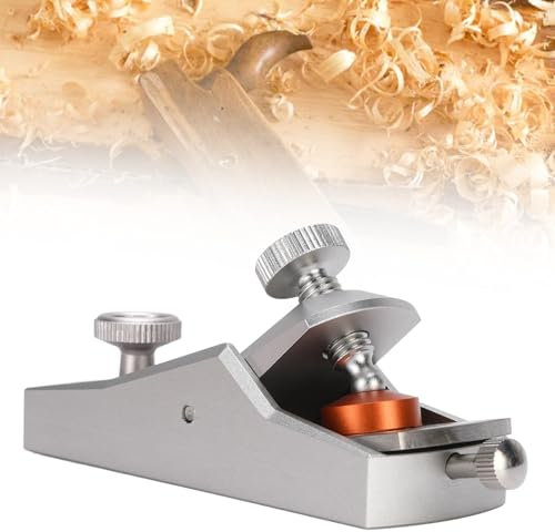 Mini Cepilladora de Madera, Herramienta Manual para Carpintería, Cepilladora Portátil de Aluminio para Carpintería, Cepillo de Carpintero para Recortar Madera, Cepillado de
