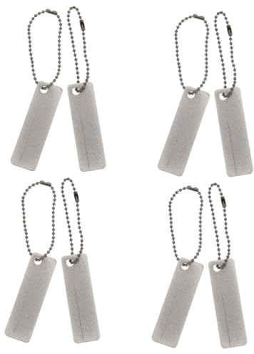 NUOBESTY 4 Set Cote Taglierino Pietra Affilatrice Di Pietra Per Affilare Mola Affilato in Del Coltello Di Appiattimento Pietre Affinate Argento Diamante 2 Pezzi*4