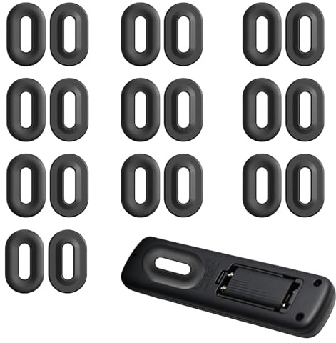 KEORHEZ 10 Pièces Support Telecommande Mural Noir Porte Telecommande Mural Facile à Organiser Et à Ranger Convient Pour Organiser Les Télécommandes De Télévision Et De Climatiseur 3,6 X 2,2 X 0,8 cm
