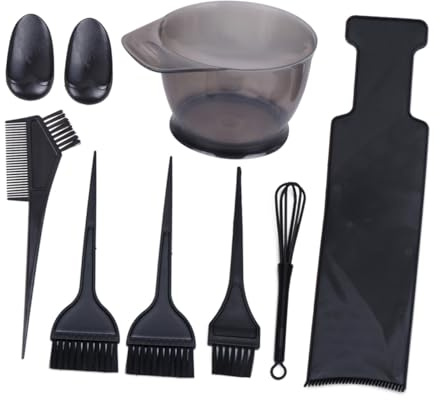 GALPADA 8pcs Hair Coloring Kit Hair Dye Mixing Bowl and Combs for Salon and Home Use