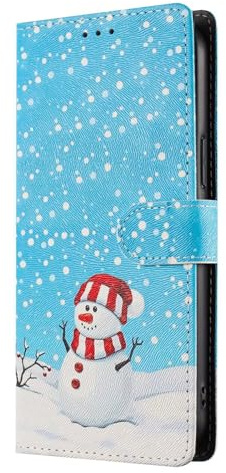 Ufgoszvp Handyhülle Weihnachten für iPhone 11 Pro Hülle, Premium Leder Schutzhülle mit Magnetisch, Kartenfach, Standfunktion für iPhone 11 Pro Flip Tasche, 001-4