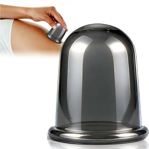 2 PièCes Ventouses De Massage En Silicone, Corps Silicone Aspiration Vide, pour Massage Corporel Des Fascias, Pour la relaxation du corps, Soin beauté en (Noir)