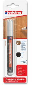 edding 5 x Möbel-Reparaturmarker 8900 Blisterverpackung schwarz