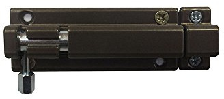 Bolzenriegel Riegel Türriegel Schubriegel Sicherheitsriegel mit befestigter Schlaufe (80 mm Antik)