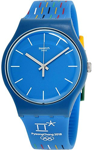Swatch Unisex ErwachseneArmbanduhr Analog Quarz Silikon SUOZ277
