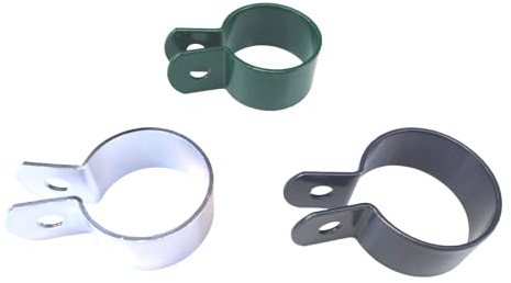 2 Stück Endschelle 60mm für Zaunstrebe/Pfosten Graphit