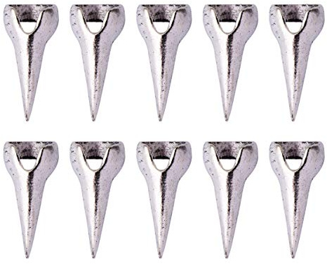 FRCOLOR 10 Stück Halloween Kostüm Krallen Gefälschte Nägel Ring Set Gothic Punk Volle Fingerringe Kristall Fingernagel Kralle für Cosplay Paty Silber