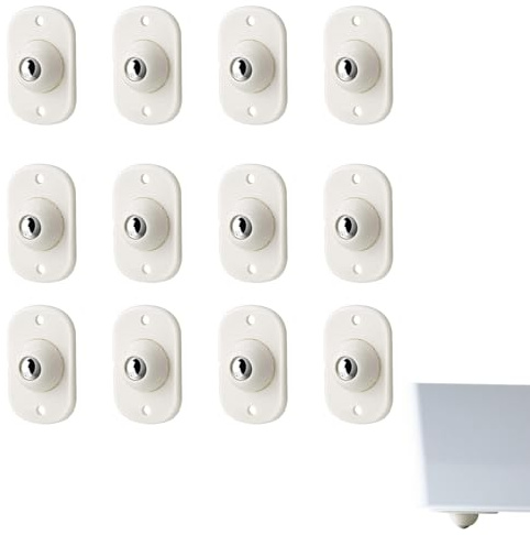 12 Piezas Ruedas Pequeñas Para Muebles, Pequeña Rodamientos Rueda, Rueda de Polea Universal para Muebles, para muebles pequeños