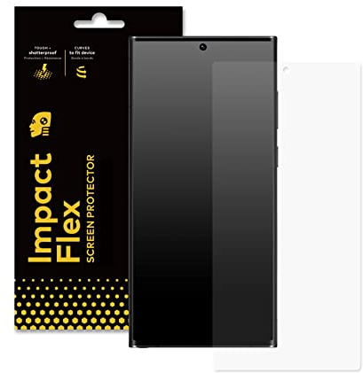 RhinoShield Impact Displayschutzfolie für Galaxy S23 Ultra | Hohe Transparenz, ultra-klar, stoßfest, stoß- und kratzfest, fingerabdruckresistent