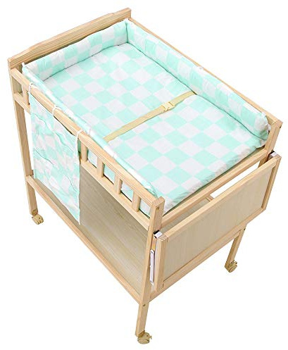 MObyat Cambiador de Pañale,Escritorio para el Cuidado del recién Nacido, bañera de Masaje, Lata Multifuncional, Cuna móvil, 3 Colores, 0-3 años, 45 × 24 × 39 Pulgadas