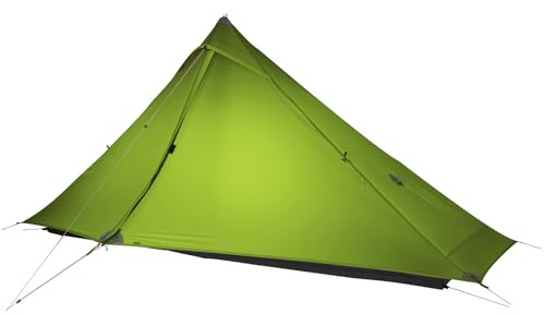 Telomat 3FULGEAR Lanshan1 Pro - Tenda da campeggio ultraleggera per esterni, per 1 persona, 3/4 stagioni, professionale, in nylon 20D, con doppio lato in silicone, per campeggio, trekking, kayak