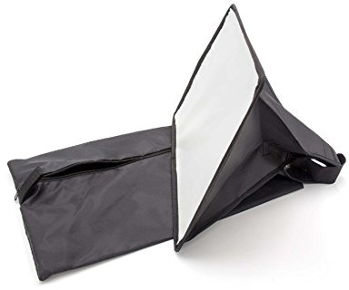 vhbw Softbox-Blitz-Diffusor kompatibel mit Sony HVL-F43M | HVL-F56AM, HVL-F42AM, HVL-F58AM Blitz, Kamera - Kunststoff Schwarz, 22 x 32 cm