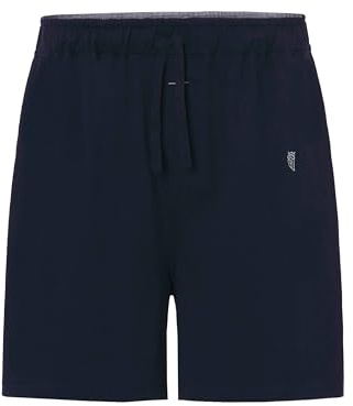 El Búho Nocturno Pantalón Pijama Corto Hombre Punto Liso Parte Abajo Pijama, 85% Algodón, 15% Poliéster, Azul 9403, M