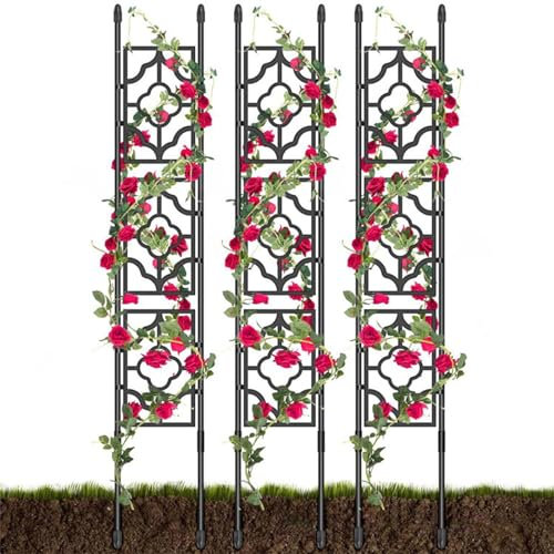 Dzaayediiy 150 cm Garten-Rankhilfe für Kletterpflanzen, Pflanzenschutz, Rankgitter, Gartenturm für Reben, Blumenständer, Außen- und Zimmerpflanzen, Gemüse, Rose, Gurke, Erbse, Tomate, Clematis