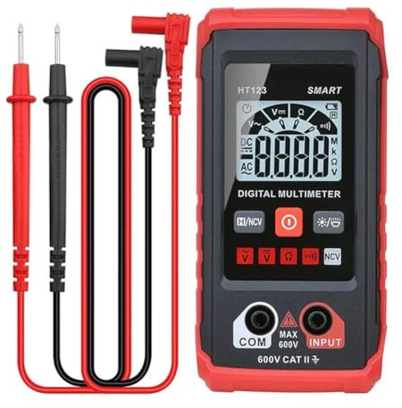 Bonseor Ht Automatic Digital Multimeter,Tm-510 4000 Counts Smart Digital Multimeter,Digital Display Intelligent Multimeter,Voltage Tester with Non-Contact Voltage Function (1 PCS)
