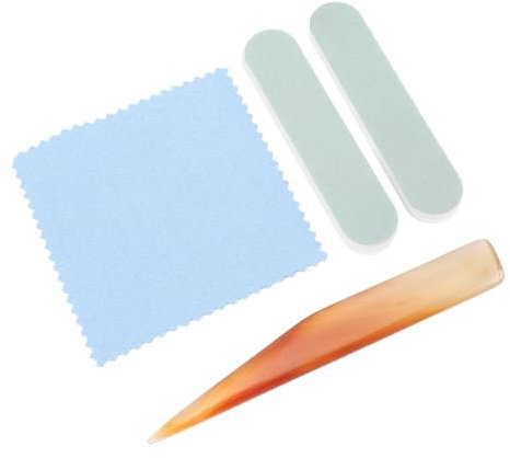 Jewelry Polishing Kit, Buffing Stone, Polishing Bars, Cleaning Cloth, for Gold Silver Metal Clay Crafts
