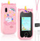 Euakee Smartphone Juguete para Niños, Cámara para Niños con 32GB Tarjeta, Unicornio Juguetes para Niñas 3-4 Años, Teléfono Móvil de Juguete Unicornio Regalo para Niños 3-9 Años Niñas