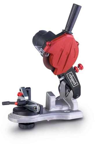Scheppach Kettenschärfer KS1500 Sägekettenschärfer | 85W Leistung | Einstellwinkel +35° bis -35°| Innen/Außen Ø Schleifscheibe 22 / 104mm | Scheibendicke 3,2mm | passend für 1/4, 0,325, 3/8
