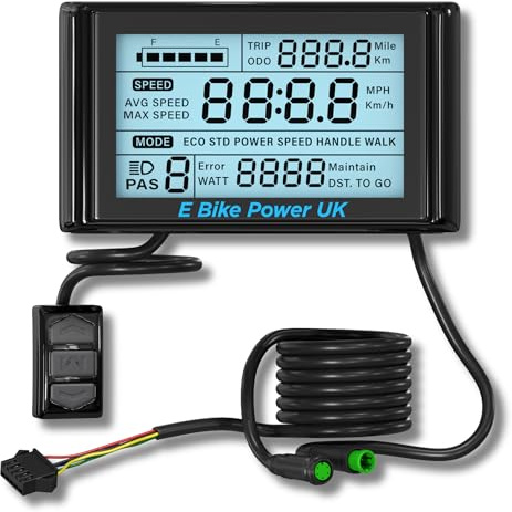 E Bike Power SW900 EBike Display, LED 5 Pin SW900 36V 48V 60V 72V Elektrofahrrad Bildschirm Panel Tacho Tachometer