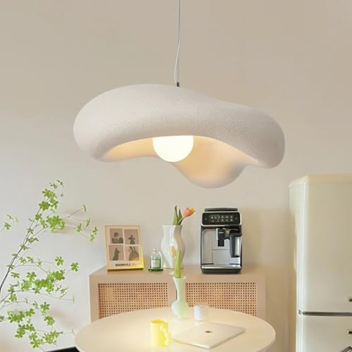 JIAODIE 23.6 Modern Pendant Light Fixture Wabi-sabi Creative Flowers Hanging Pendant Lighting Bird Nest Shape Chandelier for Bedroom Living Room Dining Room Kitchen Island Dining Table(Brown)