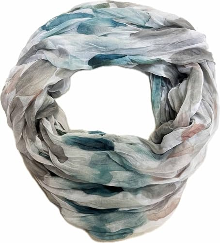 J26 2025 - Mandala - En soie - Motif floral - Dégradé de couleurs - Arc-en-ciel - En soie - Uni - Écharpe tube - Écharpe tubulaire - Écharpe légère, DotsH Taupe, 165 x 50cm