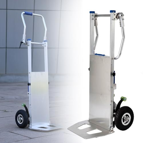 Sackkarre Für Schwere Gegenstände,Zusammenklappbarer Elektrischer Treppensteiger,Transportwagen Für Möbel,Sackkarre Treppensteiger,Geeignet Zum Transportieren Schwerer Gegenstände A