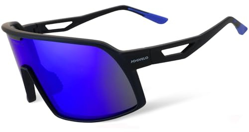 JOGVELO Sport-Sonnenbrille, Fahrradbrille Selbsttönend Polarisiert Herren Damen UV400 Schutz Sportbrille für Schnelle Radfahren Laufen Baseball Mtb