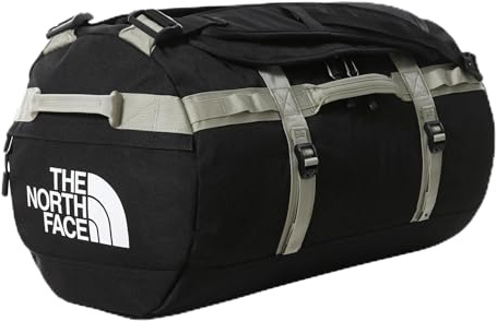 The North Face - Gilman Seesack, strapazierfähige Sporttasche mit Rucksack-Schultergurten und gepolsterten Seitengriffen, Größe M, 71L (TNF), Schwarz/Mintgrün, Sporttasche, grün, L, Casual
