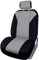 +PWR Car Parts Fundas de Asiento Delantera Universal Torino Gris y Negra. Airbag Compatible. Completo para 1 Asiento. Fabricada en Polyester