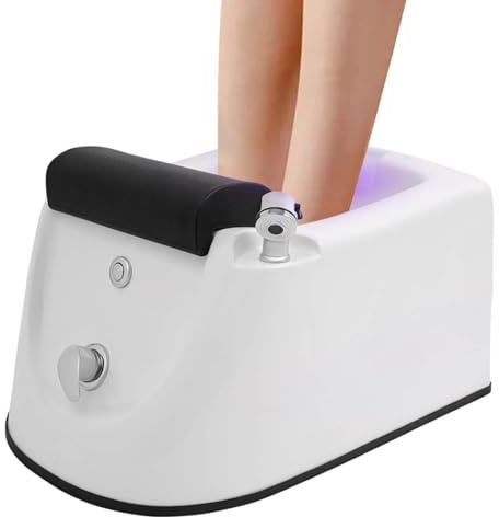 HCAUYNN BañO De Pies Profundo para Masaje Comercial, Luz De 7 Colores Y Modo De Masaje De Surf, Masajeador De BañO De SPA para Pies, para El Cuidado De Los Pies En El Hogar