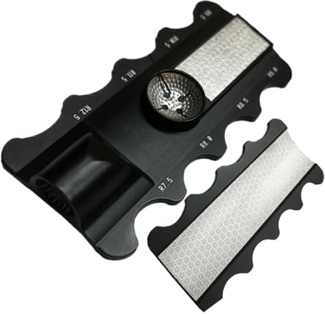 Billard Queue Spitzenschleifer - 5 Funktionen Edelstahl Queue Spitzenformer Werkzeug - Metall Schleifstab Formgebendes Polier Und Reparatur Werkzeug Billard Zubehor