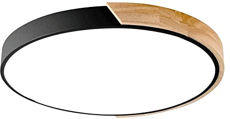 Lampadiers, Moderni infissi sulla Lampada a soffitto a sfioramento a Filo a Filo a Filo a Filo a Filo a Filo a Filo, Lampada da soffitto in Legno di Ferro, Luce Bianca 6000K, Paralume Acrilico,