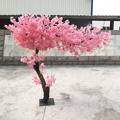KOIAMVZW Árbol de Cerezo Artificial, árbol de Cerezo lloroso, árbol de Flor de Cerezo, decoración de la Flor de Cerezo, árbol Sakura, árboles Artificiales para el Aire Libre 1.8x1.2m/5.9x3.9ft
