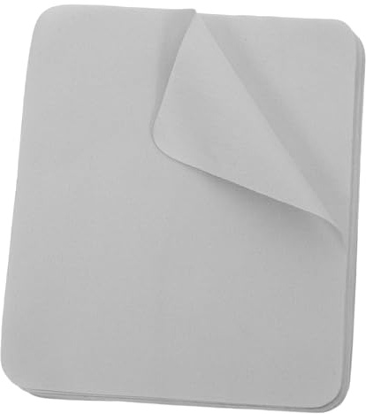 WEKADRIN 100pcs Light Gray Microfiber Cleaning Cloths for Lenses and Screens Ultra Soft Double-Sided Eyeglass Cloths with Efficient Oil Removal and Safe for All Lens Types