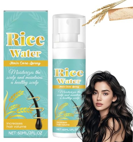 Hair Growth Serum & Oil Spray, Natural Hair Thickening Spray with Rose/mary & Rice Water for Hair Growth, Dry & Damaged Hair & Scalp Treatment, Solution for Strengthening Hair Loss & Breaking Hair