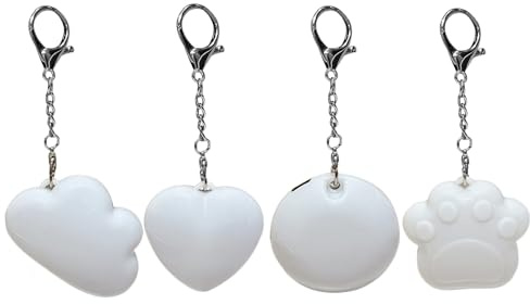 Luz para bolso, 4 piezas con sensor táctil, lámpara LED para bolso, luz de corazón, para viajes diarios, citas, noche, camping, cumpleaños, Navidad