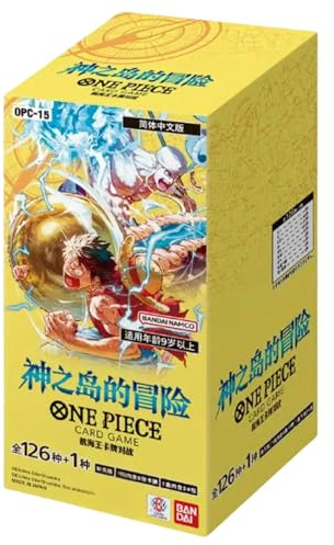 One Piece Card Game OP15 Booster Display JPN – The Adventure of the Island of God – 24 Booster Packs – japansk version – samlarkort TCG från Bandai