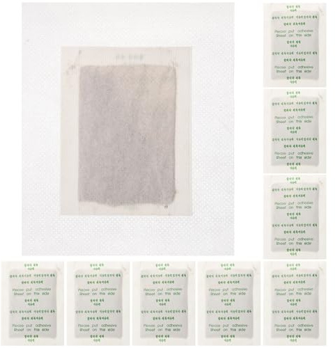 Vaguelly Almohadillas para Pies de Jengibre para Mejorar el Sueño y Aliviar la Fatiga, 10 Piezas de Tela de Color Claro para Cuidado y Limpieza Antes de Dormir