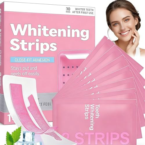 Whitening Strips Lila, Praktische Zahnaufhellung Strips, Einzelverpackt Für Einfachen Transport Und Sofortige Anwendung