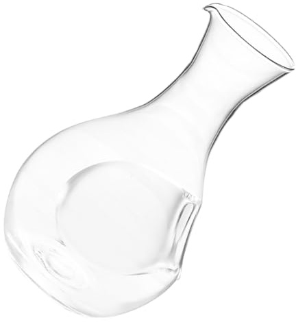 FESTFENDS Porron Vino de Cristal 360ml Diseño Elegante y Bordes Suaves para Decantadores para Alcohol y Porta Licores Decorativo Exhibición Estable