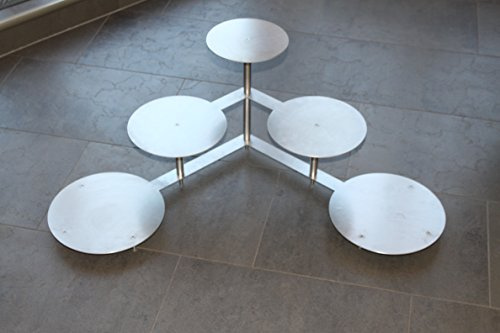 Tortenständer Rund Tortenetagere Etagere Aluminium Hochzeit Party 3 Etagen 5 Platten Ø 20 24 28 cm